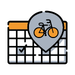 Select the number of bikes and dates