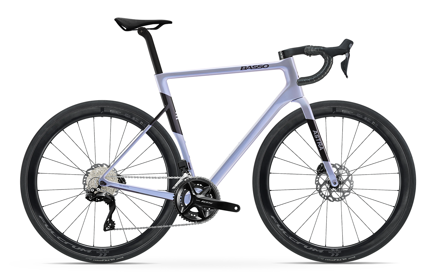Astra black opal 105 di2 fulcrum wind Basso Astra carbon road bike