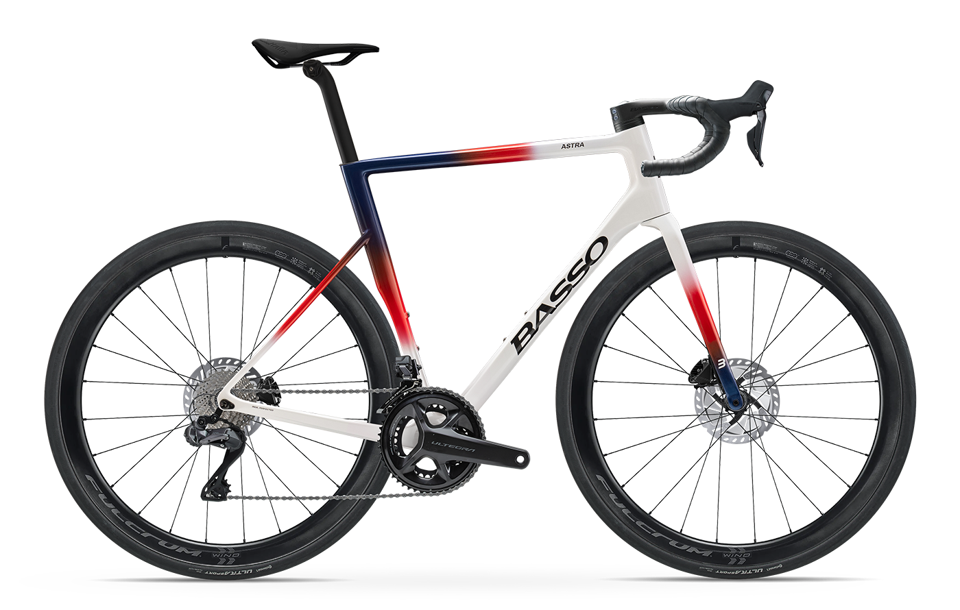Astra chroma white ultegra di2 fulcrum wind Basso Astra carbon road bike