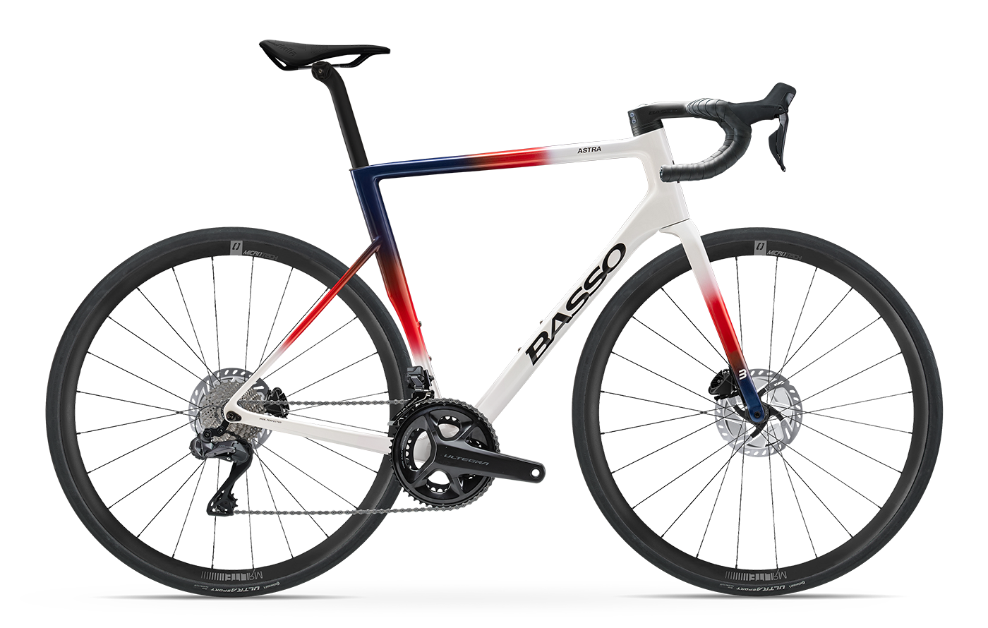 Astra chroma white ultegra di2 mrlite Basso Astra carbon road bike