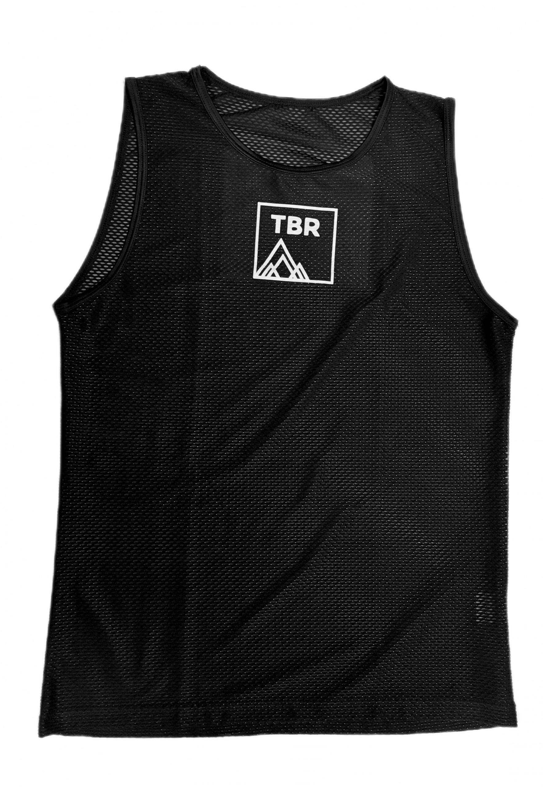 TBR black cycling base layer front view