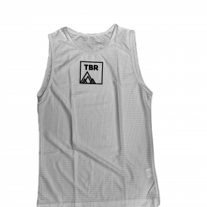 TBR white cycling base layer front view
